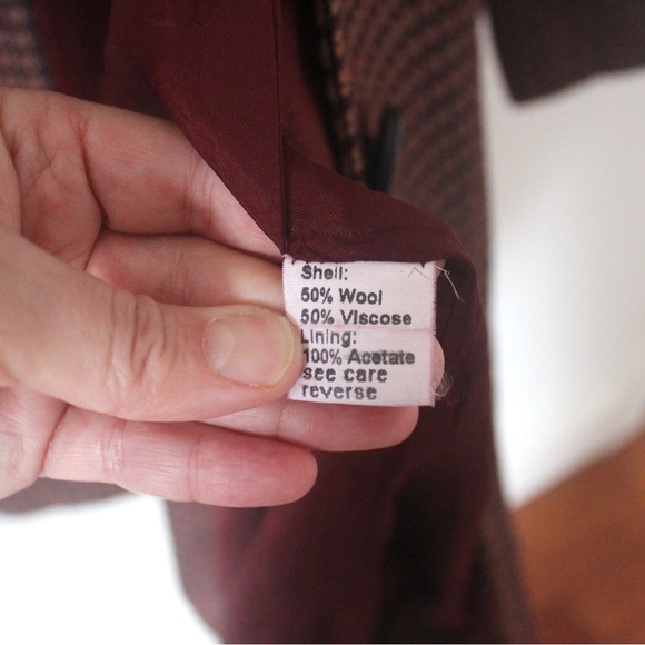 MOISELLE Lightweight Wool Blend Car Coat Fall Jacket Lined Small S Medium M - Picture 7 of 9